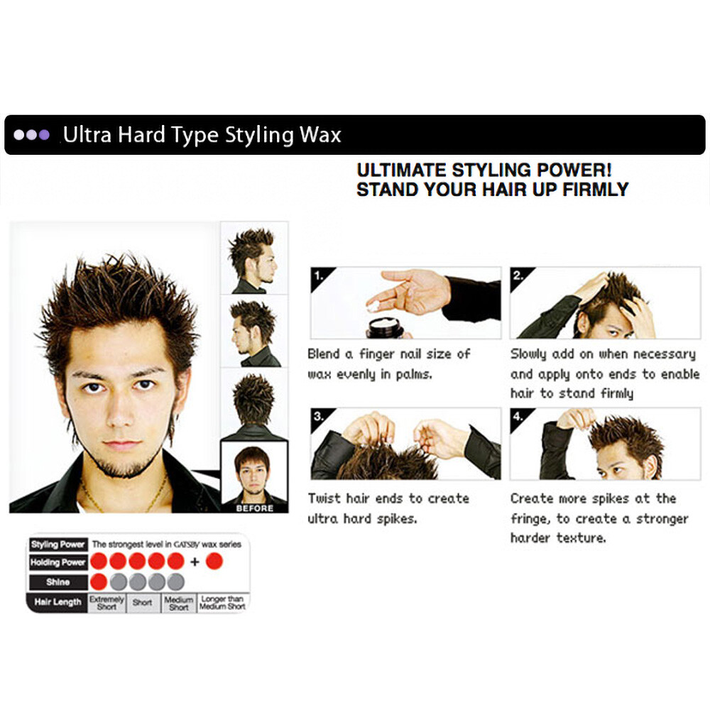 Mandom Gatsby Styling Wax Ultra Hard Type JAPAN