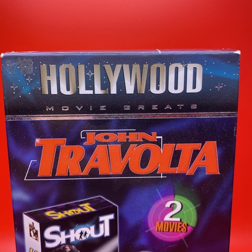 VHS John Travolta Shout & Blow Out Hollywood Movie Greats Double Pack Rare - Picture 3 of 12