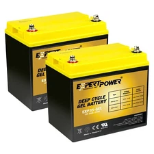 2pks: 12V 35Ah GEL Solar Lead Acid Battery Also Replaces 35Ah, 34Ah, 33Ah, 32Ah