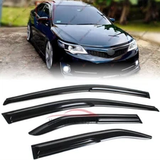 For 2012-2017 Toyota Camry JDM 3D Wavy Mugen Style Window Visor Sun Rain Guards