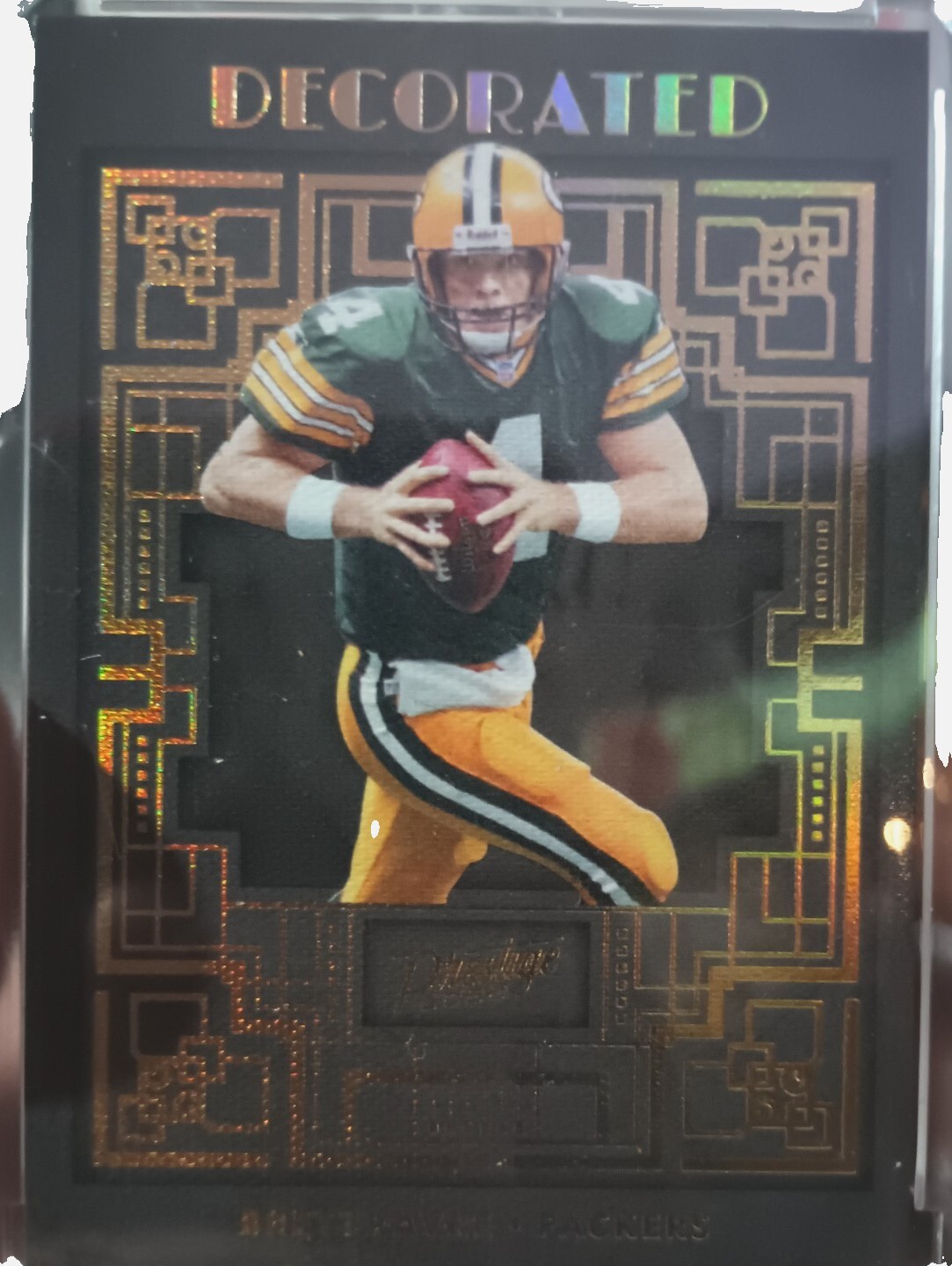 2022 Prestige Brett Favre DECORATED Insert Case Hit! Packers DE-10 BEAUTIFUL!!