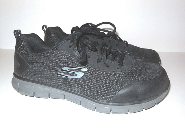 skechers for work men's synergy ekron alloy toe work shoe