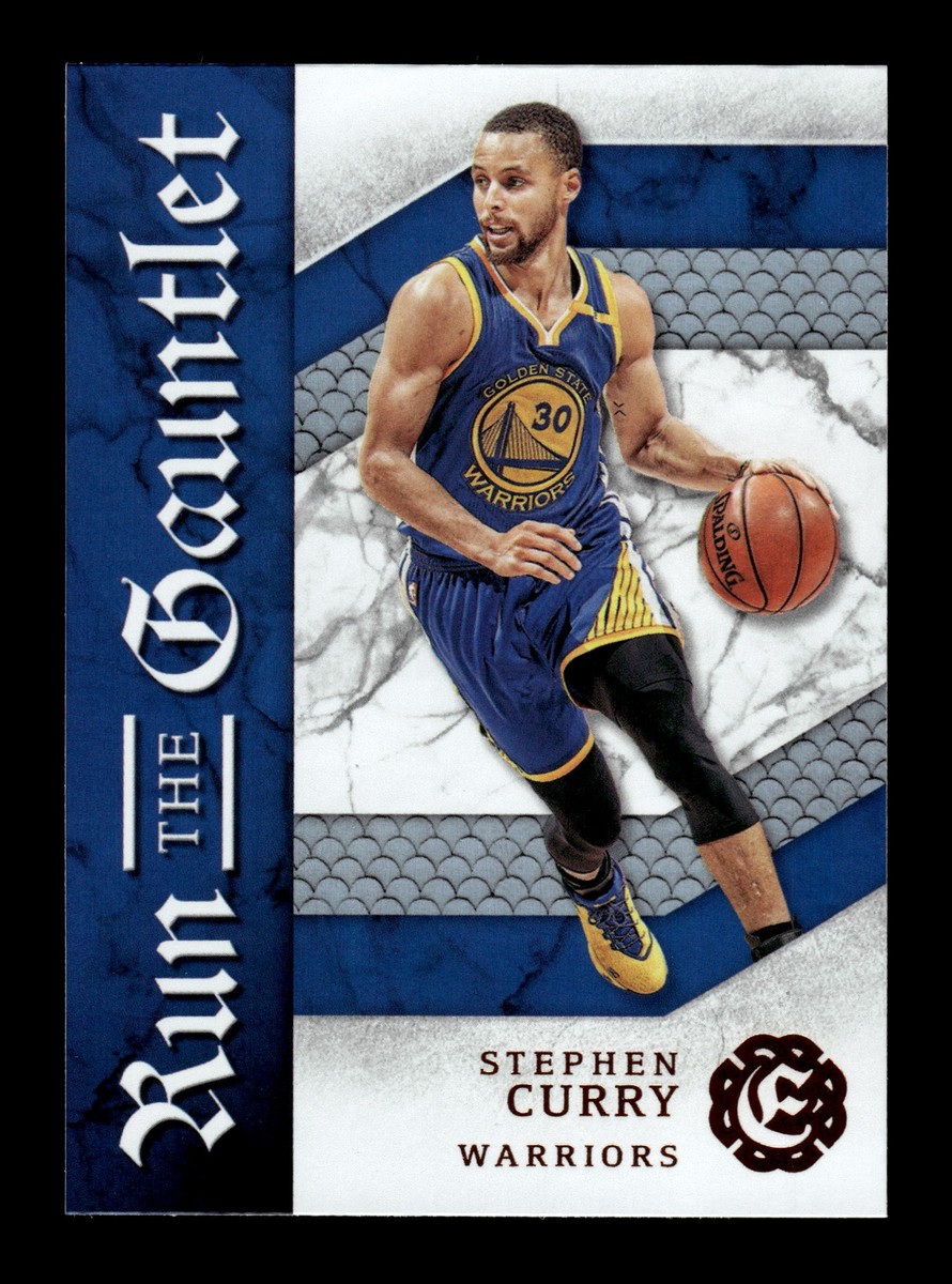 2016-17 Panini Excalibur NBA #14 Stephen Curry Run the Gauntlet