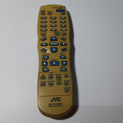 Used JVC RM SXV036U Remote DVD Karaoke Audio 3D Phonic Zoom Repeat Menu #169