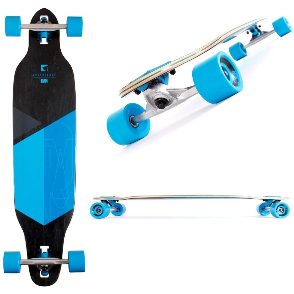 Longboard Ram Solitary 2.0 BLAU ABEC 9 Skateboard