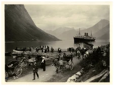 Norway, Øie, Norangsfjorden, O. Reetz Vintage Print, Epoch Silver Print