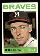 Denis Menke 1964 Topps #53 Milwaukee Braves VG