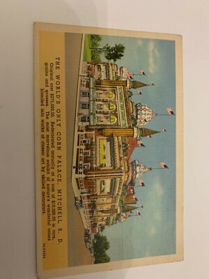 c.1950's The World's Only Corn Palace Mitchell South Dakota Postcard