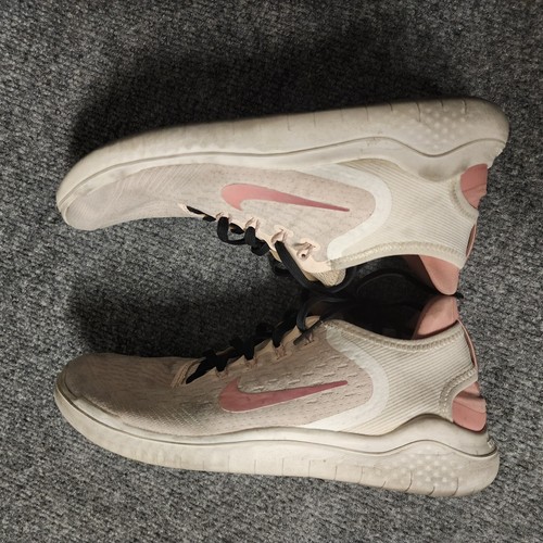 Nike Womens Free RN 2018 942837-802 Pink Running Shoes Sneakers Sz 7 Black Lace - Picture 6 of 11