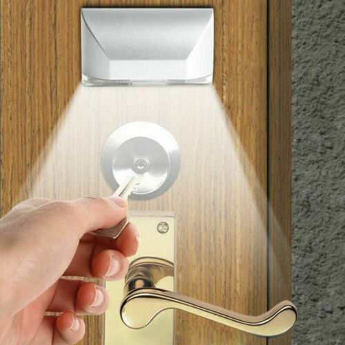 PIR Infrared Wireless Auto Sensor Motion Detector LED Light lamp Door Keyhole - Afbeelding 1 van 2