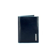 NEW Piquadro - Men's Vertical Wallet Blue Square - PU1393B2 - BLU2 AUTHENTIC NWT