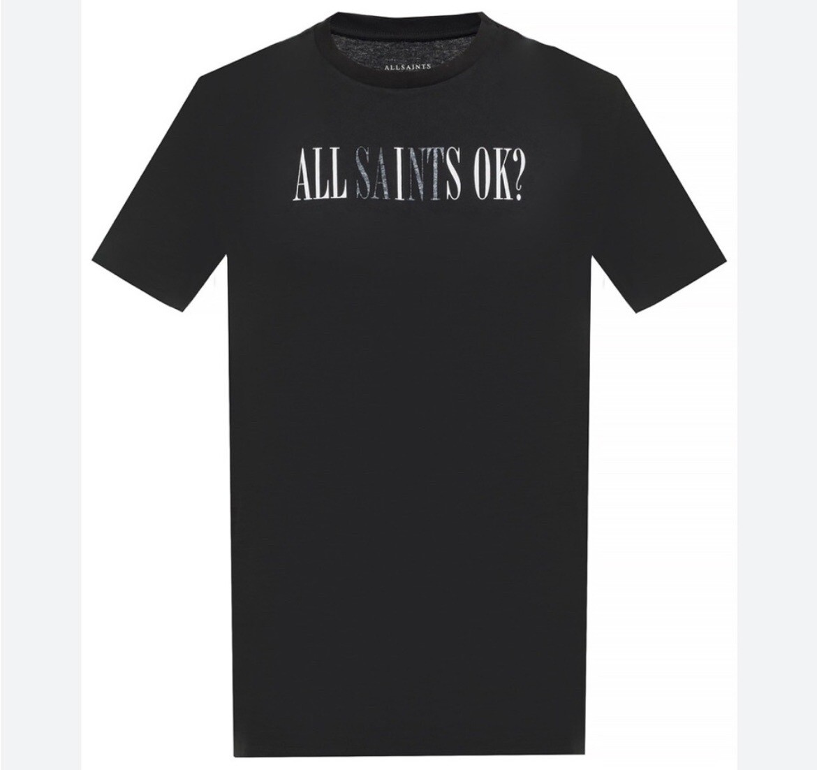 AllSaints all saints Men's unisex Black Okay Crew T-shirt size XS