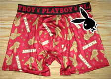 MENS PLAYBOY BURGUNDY BOXER BRIEF SIZE L 36/38 