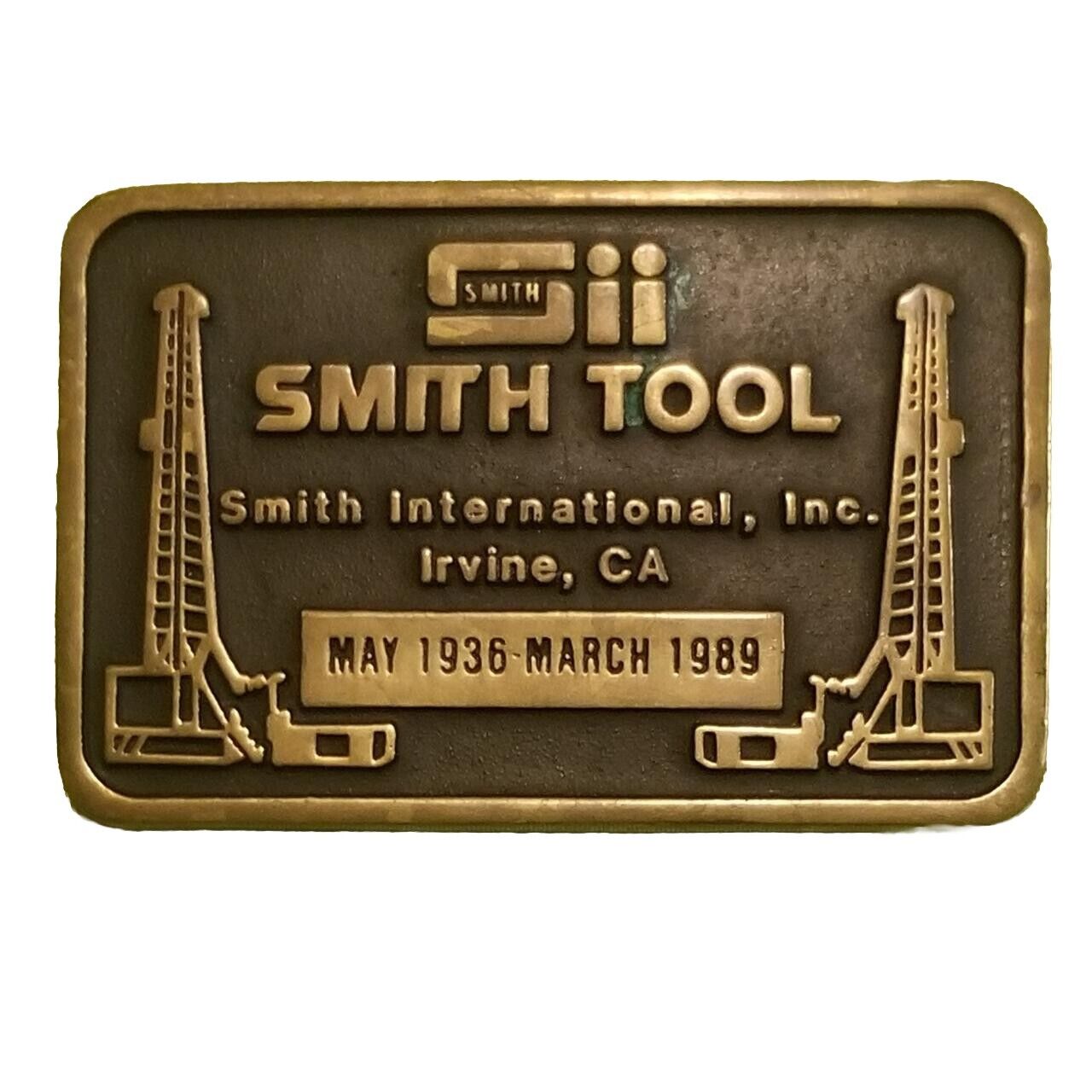 Vintage Smith Tool 1989 Brass Belt Buckle by Ana … - image 1