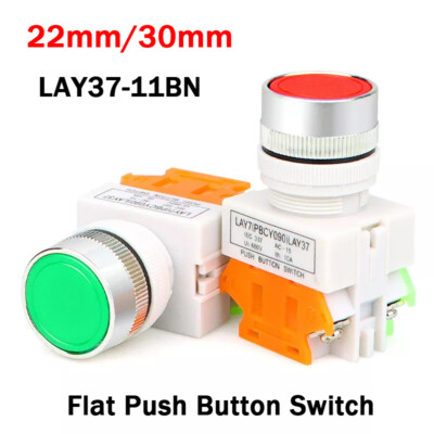Interruttore A Pulsante Momentaneo LAY37 11BN 22mm - Per Uso A 384026