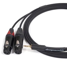 3.5mm Mini Jack to 2 x Neutrik Female XLRs. Sommer ONYX 2025 Black Or Blue Cable