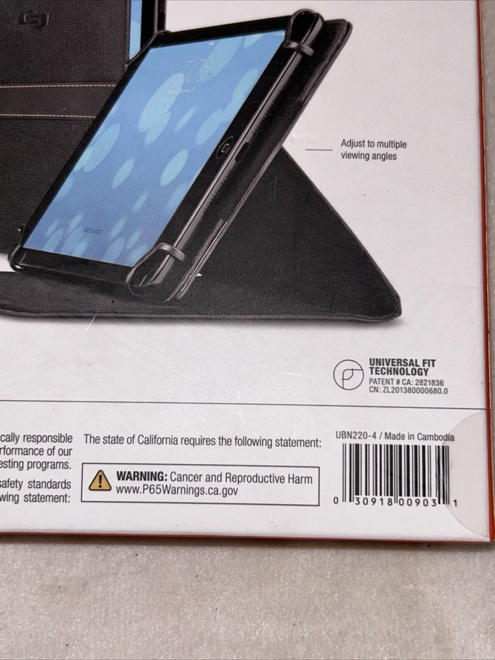 Universal Tablet Case 5.5" to 8.5" Devices iPad Samsung Magnet Close SOLO METRO - Image 4 of 4