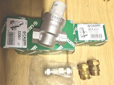 Caleffi 1/2Druckminderventil1/2-6bar Überdruckventil,15mm Einzelrückschlagventil+