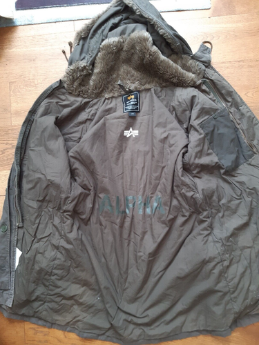 Vintage Alpha RAF Parka Flight Jacket 1950s Aircrew Archive Mods Scooter Retro L - Picture 8 of 12