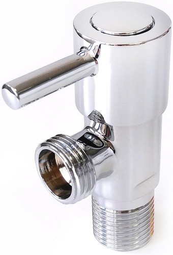 Xcel Home Quality Chrome Brass Stop Isolation Valve for Bidet Douche - Picture 2 of 6