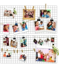 Grid wall Decorative Iron Rack For Clipping Pictures Decoration Or Lights To