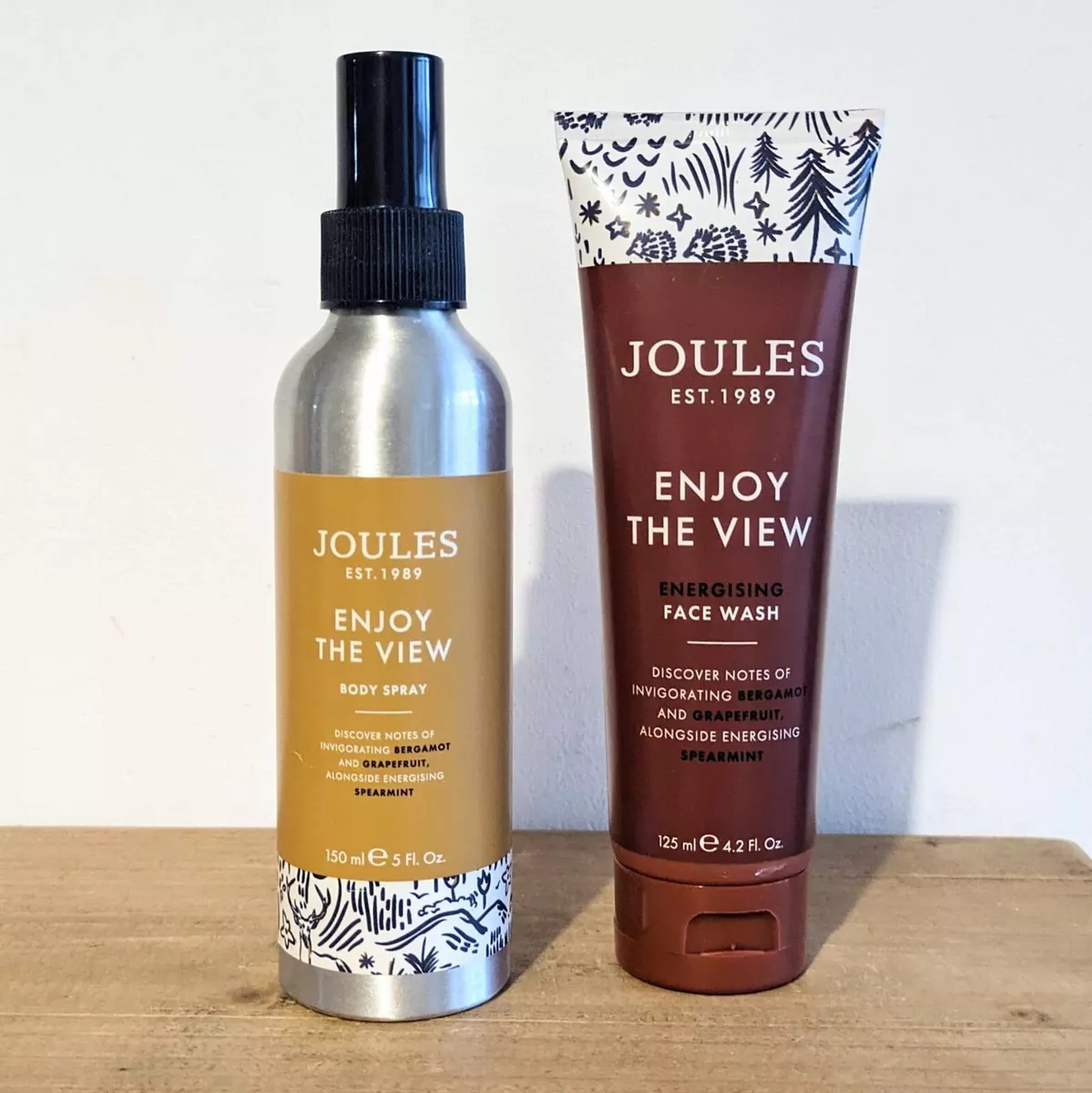 Joules Enjoy The View 150ml Body Spray 125ml Face Wash Discontinued New