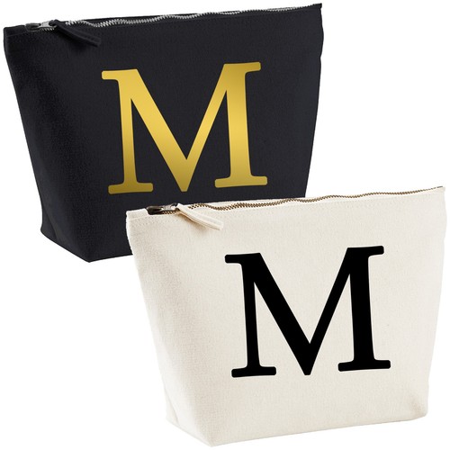 Single Letter Printed Make Up Wash Bag - Alphabet A-Z Initial Travel Accessory - 第 14/24 張圖片