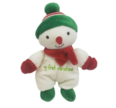 CHILD OF MINE CARTER'S 62069 MY FIRST CHRISTMAS SNOWMAN STUFFED PLUSH RATTLE TOY