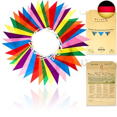Premium Wiederverwendbare Wimpelkette Outdoor Wetterfest