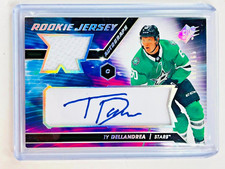 2020-21 SPx Rookie Jersey Autographs #TD Ty Dellandrea /165 Dallas Stars