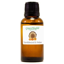 Sandalwood & Amber Fragrance Oil  - Choose Size - Free Shipping 