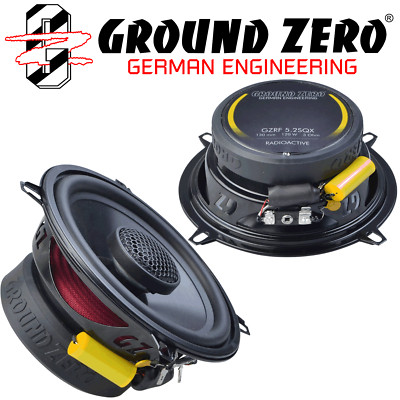 Ground Zero GZRF 5.2SQX 13cm LAUTSPRECHER Koax 2 Stück mit Blenden