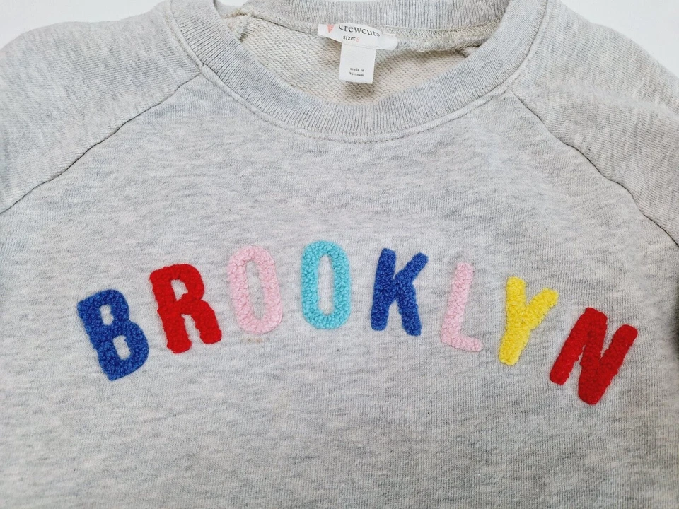 Sudadera Crewcuts S Gris Brooklyn Manga Larga Niña Foto 2 de 4