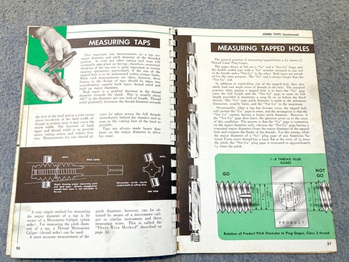1954 GREENFIELD TAP & DIE CORP facts about taps & tapping VERY INFORMATIVE GTD - Picture 17 of 19