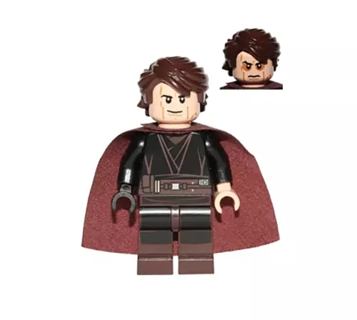 Lego Anakin Skywalker 9526 Sith Face Cape Episode 3 Star Wars Minifigure