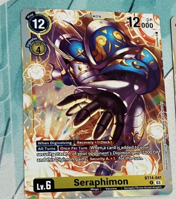 Seraphimon BT14-041 R Digimon CCG | Blast Ace Near Mint | eBay Seraphimon BT14-041 R Digimon CCG | Blast Ace Near Mint | eBay