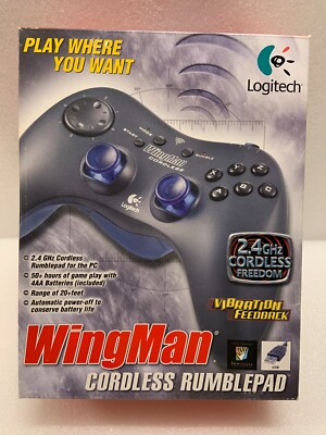Logitech Wingman Cordless Rumble Pad 2.4GHz - PC - Original Box