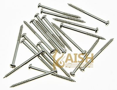 20Pcs Nickel Bass Pickup Mounting Screws for P Bass Jazz J Bass and P90 Pickups 