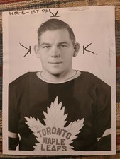BUCKO MCDONALD NHL HOCKEY PHOTO 1943 TORONTO MAPLE LEAFS TRADED TO NEW YORK...