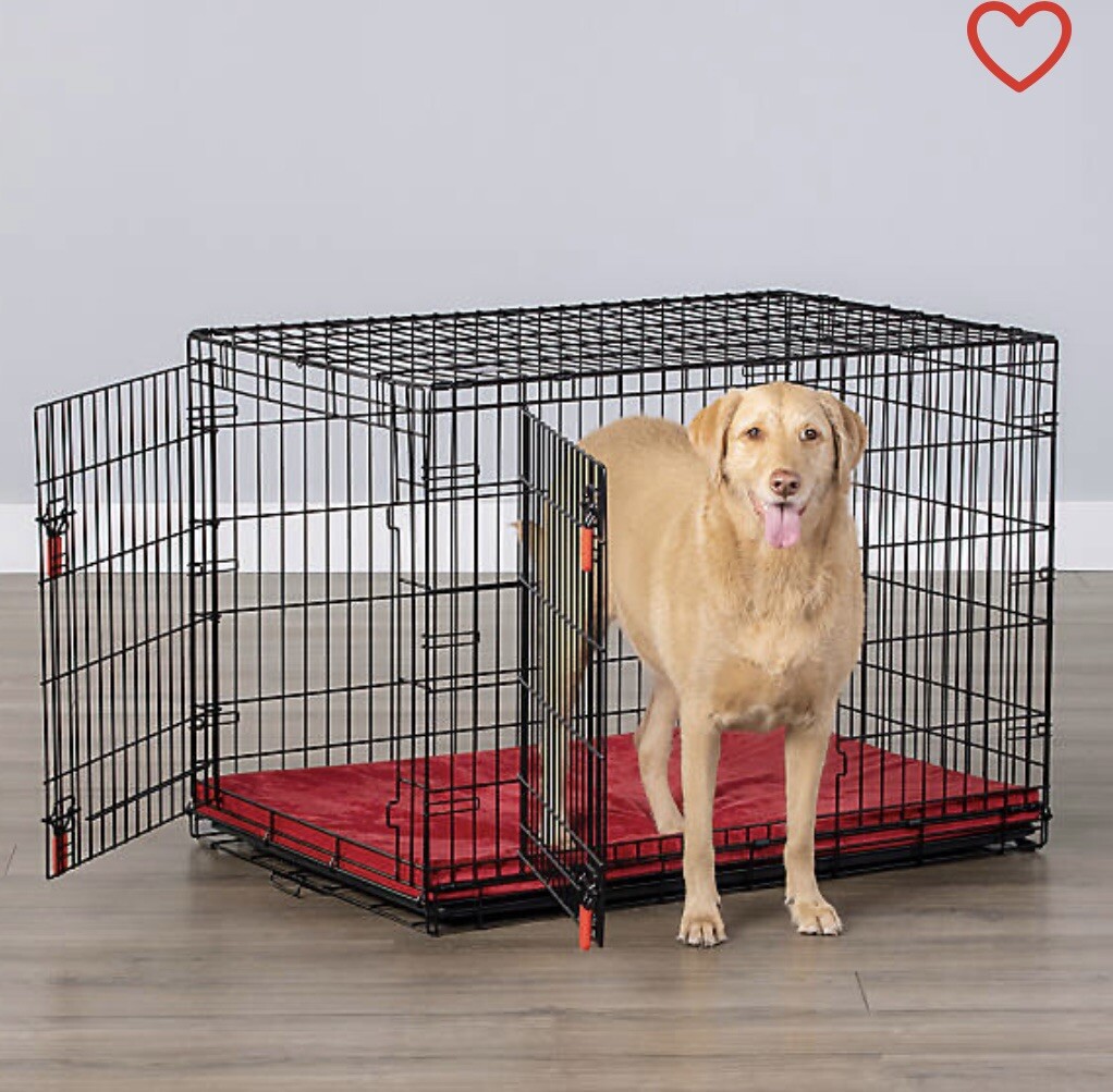 Ultra-Strong Double Door Wire Dog Crate with Divider Panel