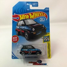 '85 Honda City Turbo II #190 * BLACK * 2018 Hot Wheels * WG9