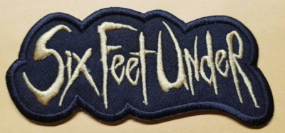 Embroidered Death Metal Band Six Feet Under Gold/Yellow Patch approx 2x4.5''