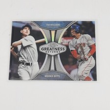 2019 Topps Chrome Greatness Returns Ted Williams Mookie Betts #GRE-12 Red Sox 
