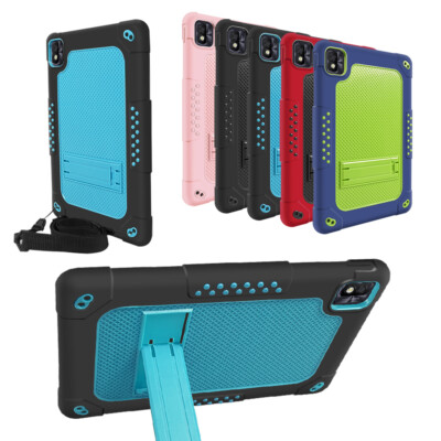 For TCL TAB 10 5G Case/TCL TAB 10s Model 9081X Silicone Case With Shoulder Strap