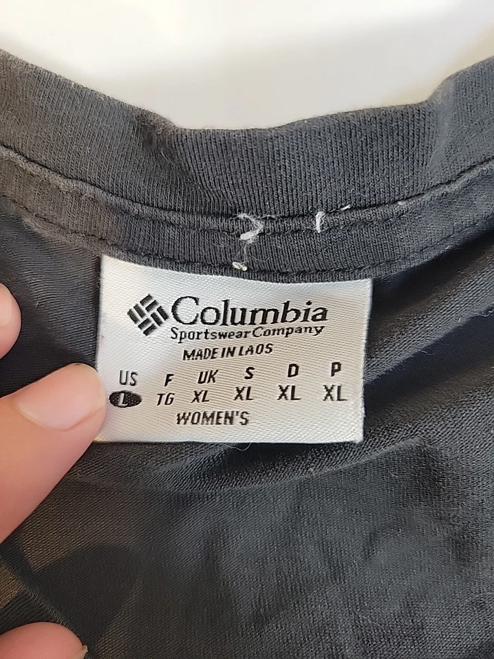 Camiseta sin mangas Columbia negra con cuello en V para mujer talla L Foto 2 de 4