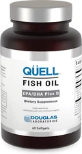 Quell Fish Oil EPA/DHA plus D | 3:2 Ratio of EPA to DHA Essential Omega 3 Fat...