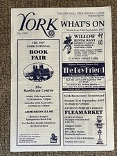 YORK ENGLAND "WHAT'S ON" visitors guide SEPTEMBER 19 1997