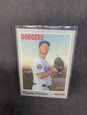 2019 TOPPS HERITAGE CLAYTON KERSHAW 1970 CLOTH STICKER WALMART ONLY CARD #3 A3