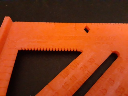 Swanson Tool Composite Speedlite 8" Square Layout Tool, Orange* - Picture 4 of 5