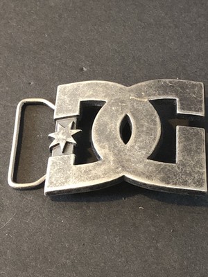 OG DC Shoe Logo Co Belt Buckle Chrome Rob Dyrdek Ken Block DC SHOES SKATE:  Used